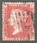 Great Britain Scott 33 Used Plate 74 - EH